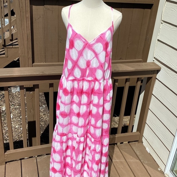 ANTHROPOLOGIE Maeve Geneva Tiered Maxi Dress Size XL - Picture 4 of 15